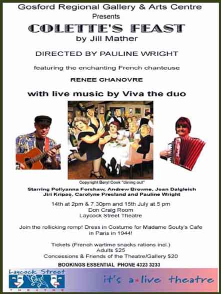 Sydney musicians that perform French music for a French theme - see a video of Paris with French music by Viva the band on youtube